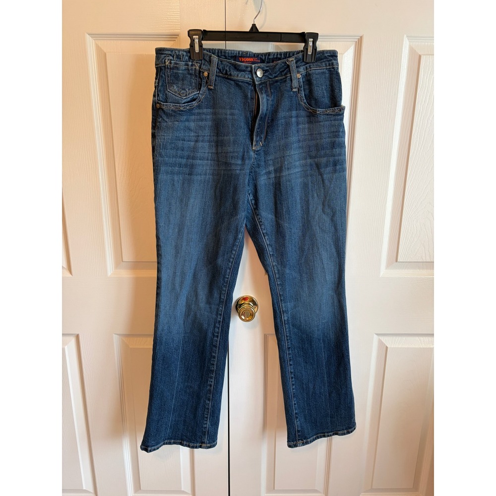 Vigoss USA Premium Bootcut Jeans Medium Wash Size 15/16 Stretch Denim